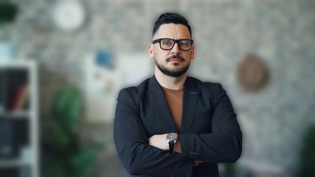 Photo with background blurred by AI creating natural bokeh effect