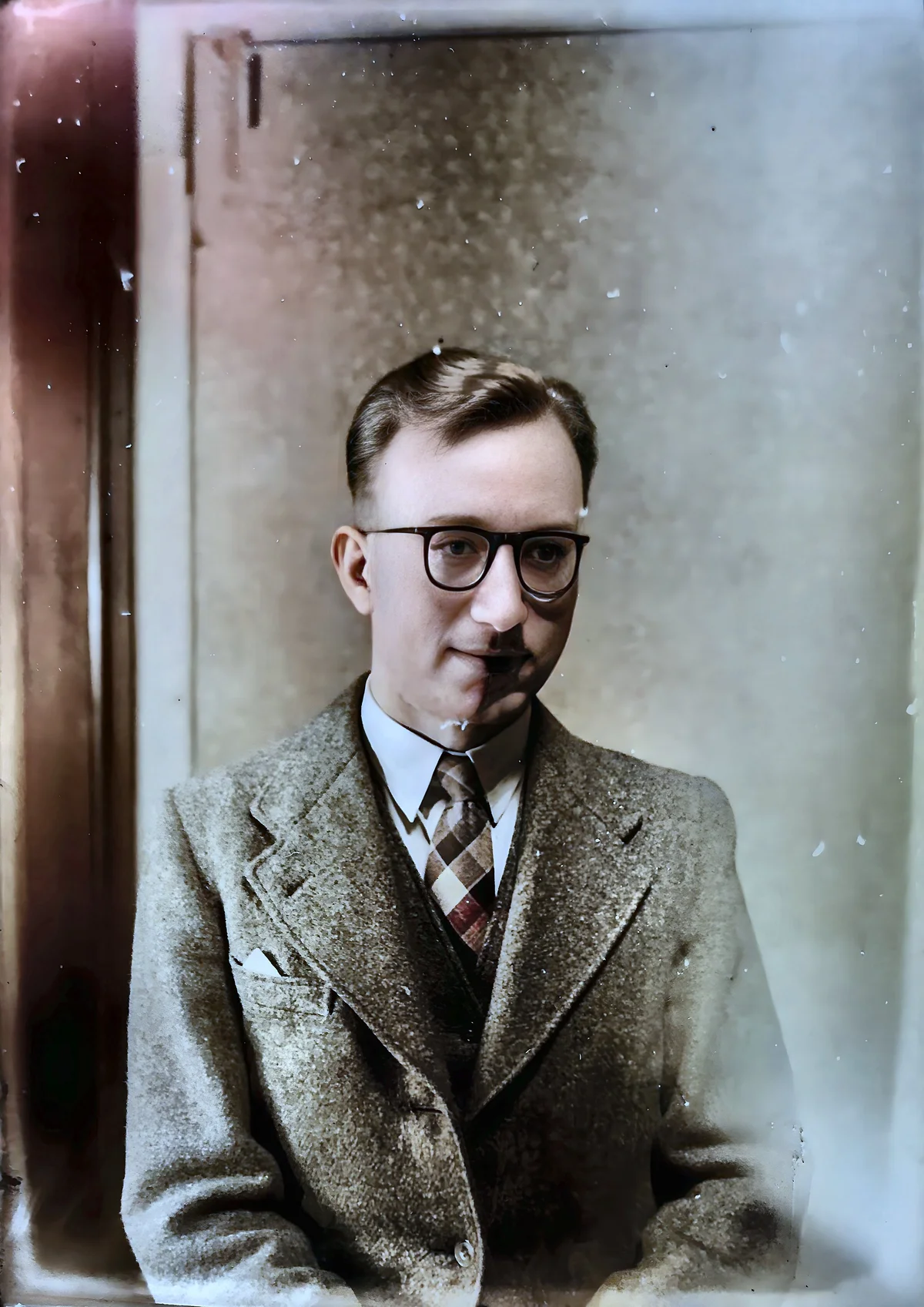 Old photo after AI restoration — fading reversed, scratches removed, and detail recovered